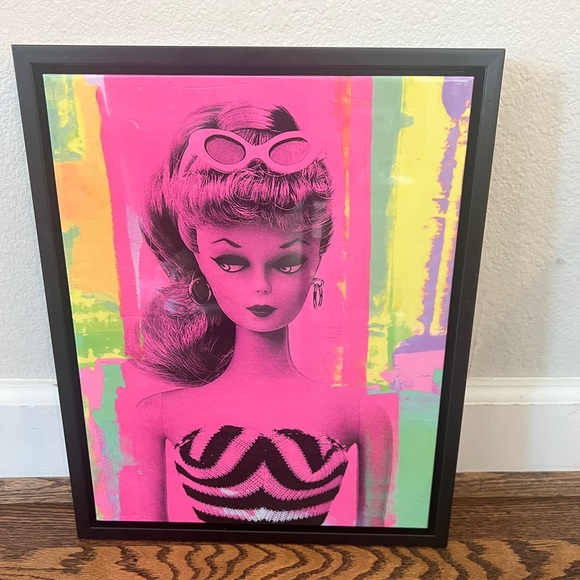 The 1959 Vintage Barbie Picture Pop Wall Art Deep Set Frame 9x13 Elephant Stock - Picture 3 of 5